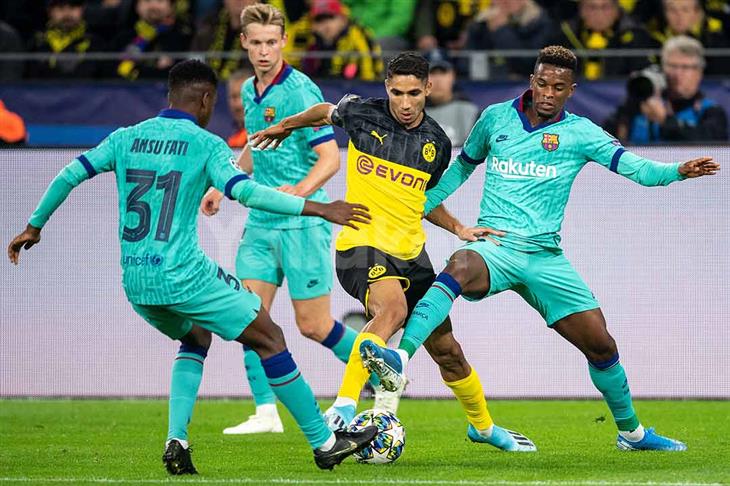 برشلونة دورتموند حكيمي برشلونة دورتموند حكيمي